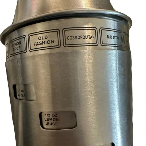 OGGI Dial A Drink Cocktail Shaker - Stainless Steel, 15 Recipes - Picture 6 of 7